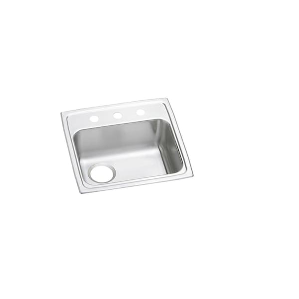 Lustertone Stainless Steel 19 X 18 X 5-1/2 Single Bowl Top Mount Ada Sink